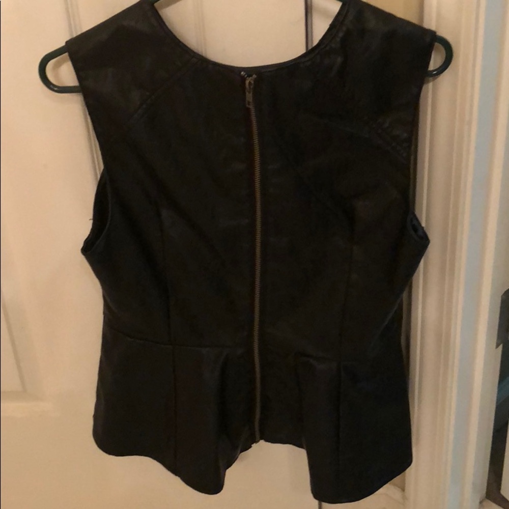 Dressy leather vest